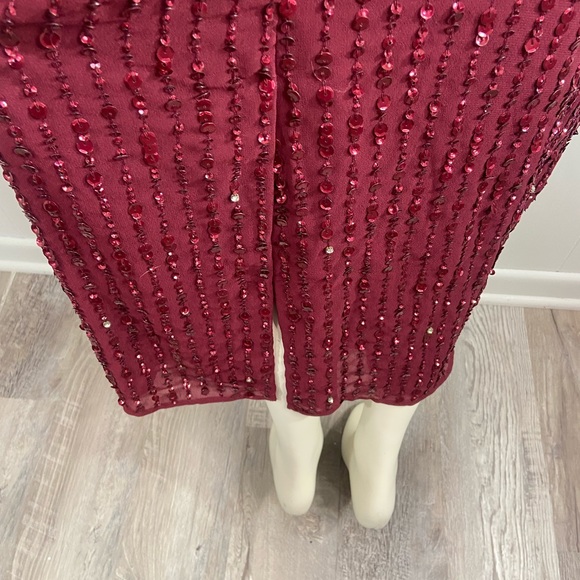 Mac Duggal Sequined Sleeveless Midi Sheath Dress - Picture 5 of 7